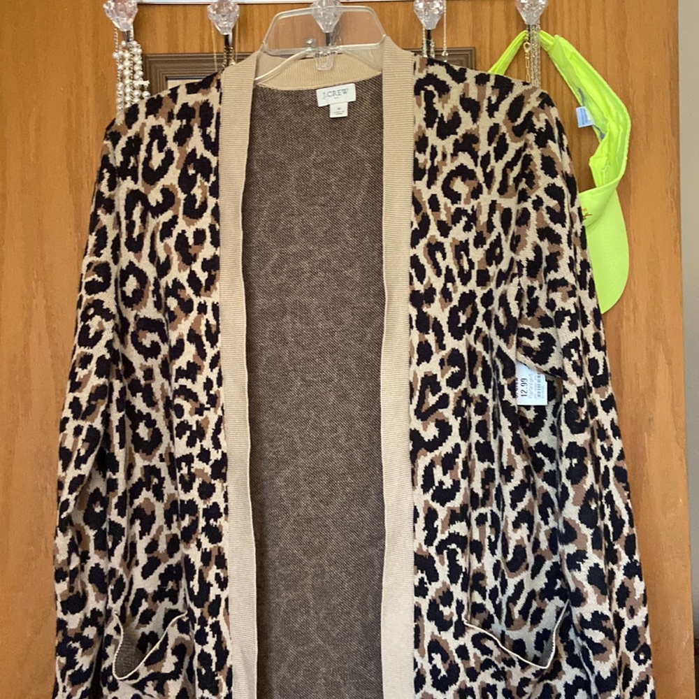 Animal print cardigan